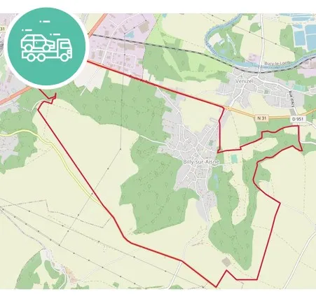 intervention épaviste à Billy-sur-Aisne