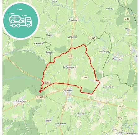 intervention épaviste à Flamengrie