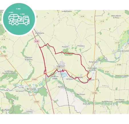 intervention épaviste à Guignicourt