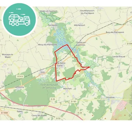 intervention épaviste à Liesse-Notre-Dame