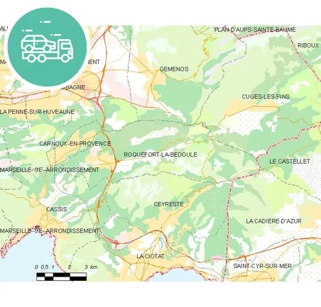 intervention épaviste à Roquefort-la-Bédoule