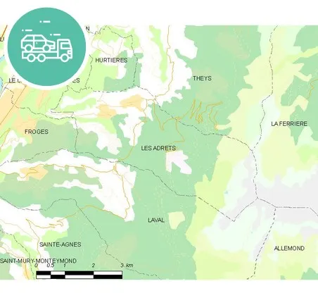 intervention épaviste à Adrets