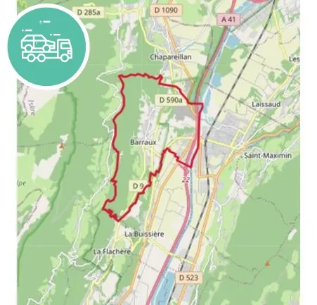 intervention épaviste à Barraux