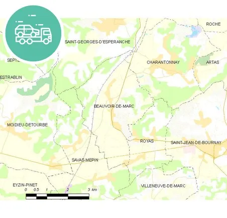 intervention épaviste à Beauvoir-de-Marc