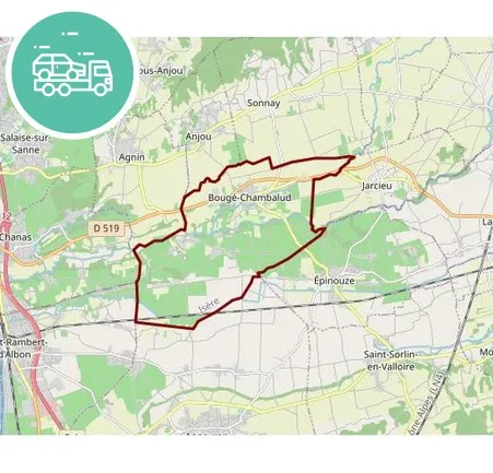 intervention épaviste à Bougé-Chambalud