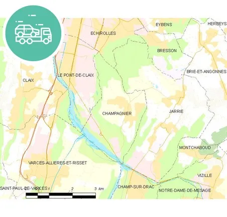 intervention épaviste à Champagnier