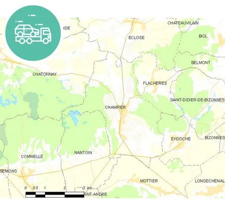 intervention épaviste à Champier