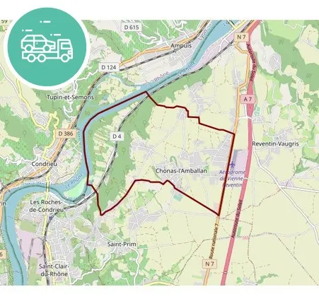 intervention épaviste à Chonas-l'Amballan