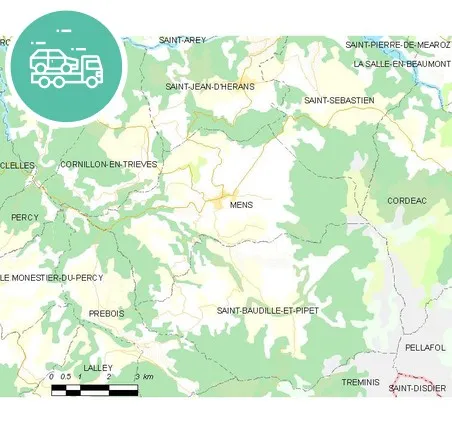 intervention épaviste à Mens