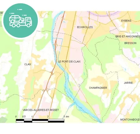 intervention épaviste à Pont-de-Claix