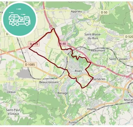 intervention épaviste à Rives