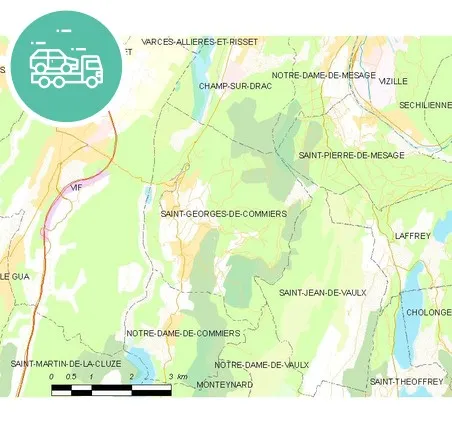 intervention épaviste à Saint-Georges-de-Commiers