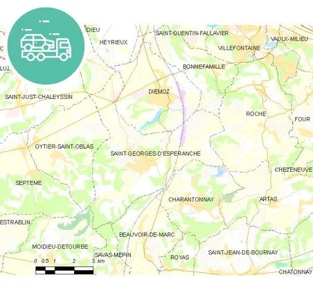intervention épaviste à Saint-Georges-d'Espéranche
