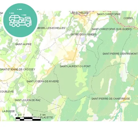 intervention épaviste à Saint-Laurent-du-Pont