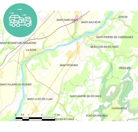 intervention épaviste à Saint-Romans