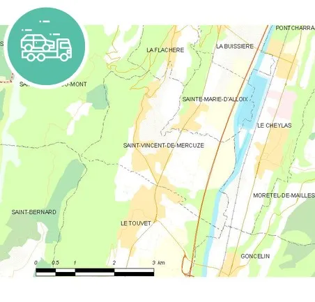 intervention épaviste à Saint-Vincent-de-Mercuze