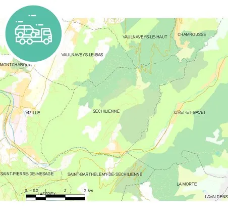 intervention épaviste à Séchilienne