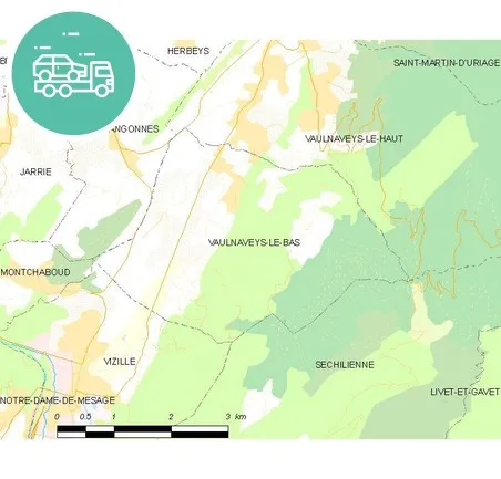 intervention épaviste à Vaulnaveys-le-Bas