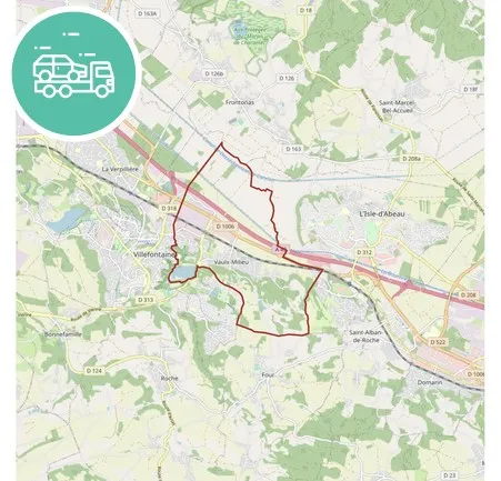 intervention épaviste à Vaulx-Milieu