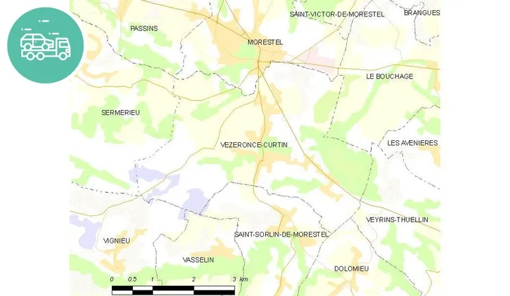 intervention épaviste à Vézeronce-Curtin