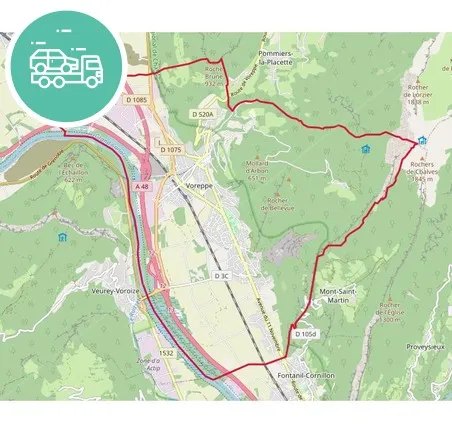 intervention épaviste à Voreppe