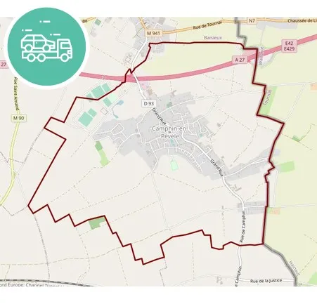 intervention épaviste à Camphin-en-Pévèle