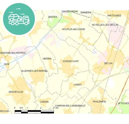 intervention épaviste à Gondecourt