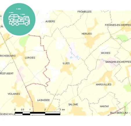 intervention épaviste à Illies