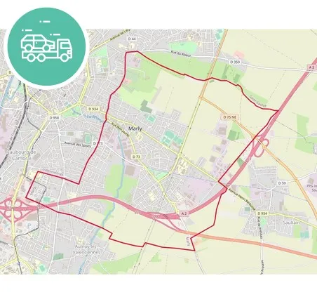 intervention épaviste à Marly