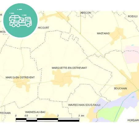 intervention épaviste à Marquette-en-Ostrevant