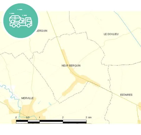 intervention épaviste à Neuf-Berquin