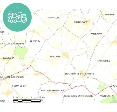 intervention épaviste à Prisches