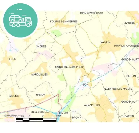 intervention épaviste à Sainghin-en-Weppes