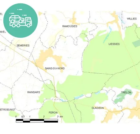 intervention épaviste à Sains-du-Nord