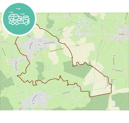 intervention épaviste à Sars-Poteries