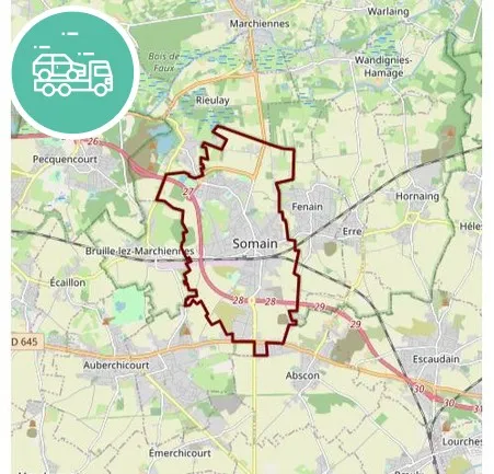 intervention épaviste à Somain