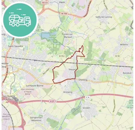 intervention épaviste à Tressin