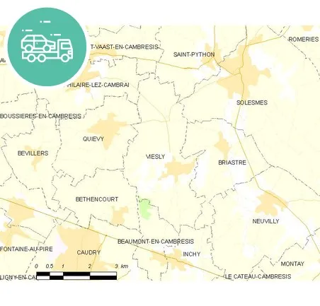 intervention épaviste à Viesly