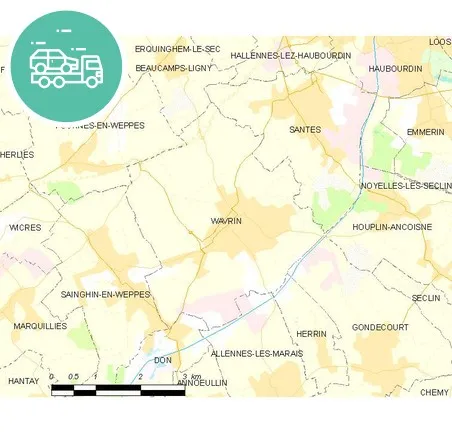 intervention épaviste à Wavrin