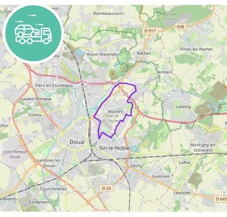intervention épaviste à Waziers