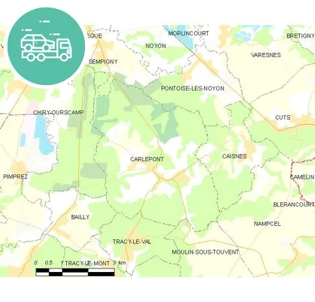intervention épaviste à Carlepont