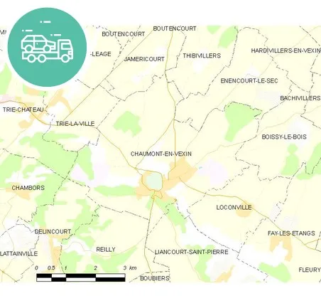 intervention épaviste à Chaumont-en-Vexin