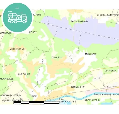 intervention épaviste à Cinqueux