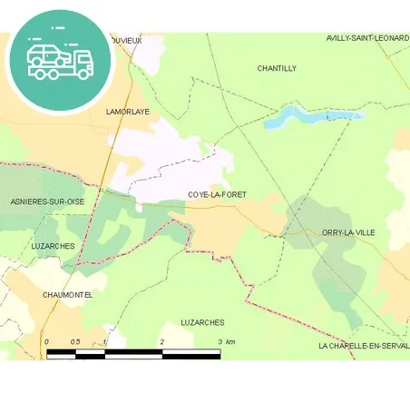 intervention épaviste à Coye-la-Forêt