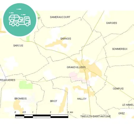 intervention épaviste à Grandvilliers