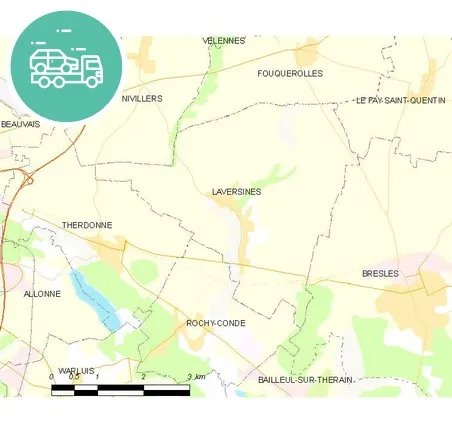 intervention épaviste à Laversines