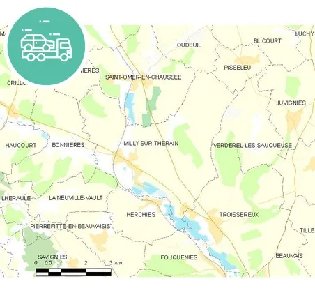 intervention épaviste à Milly-sur-Thérain