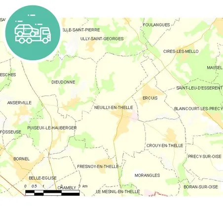 intervention épaviste à Neuilly-en-Thelle