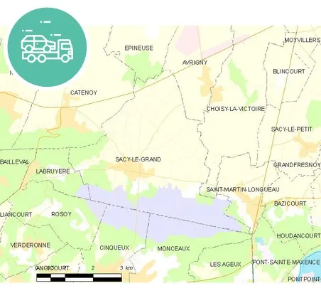 intervention épaviste à Sacy-le-Grand