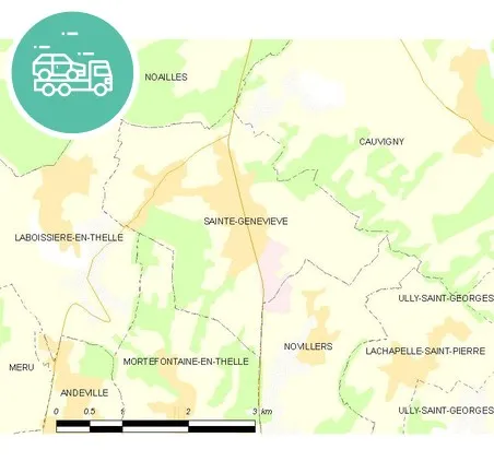 intervention épaviste à Sainte-Geneviève